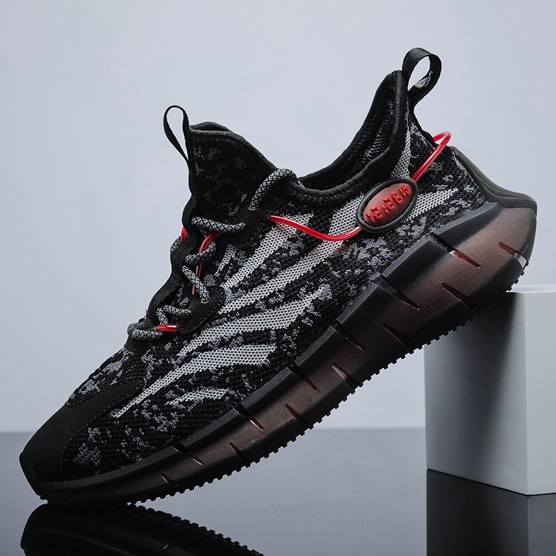 Men's Spring Casual New Sneakers Trend Student Running Shoes Popcorn Soles Breathable Men's Shoes