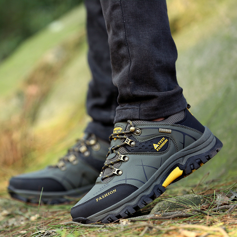 Ddmysports Mountaineering Men S Autumn And Winter Outdoor Sports Leisure Waterproof Non Slip Construction Site Work Labor Protection Warm Cotton Shoes