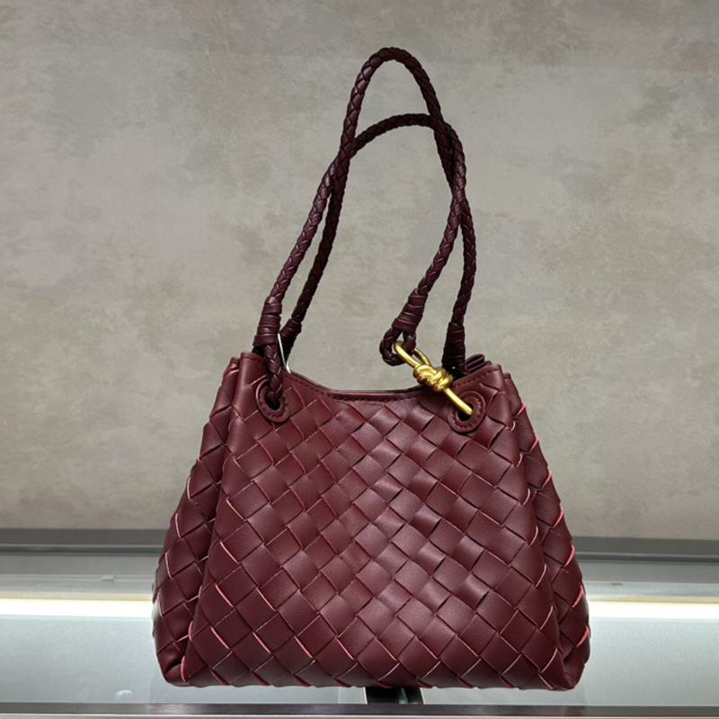 Weave Shoulder Tote Designer Intrecciato Leather Crossbody Bag Large Hop Handbag Purses Magnetic Closure Two Top Handles Internal Removable Zipper Wal