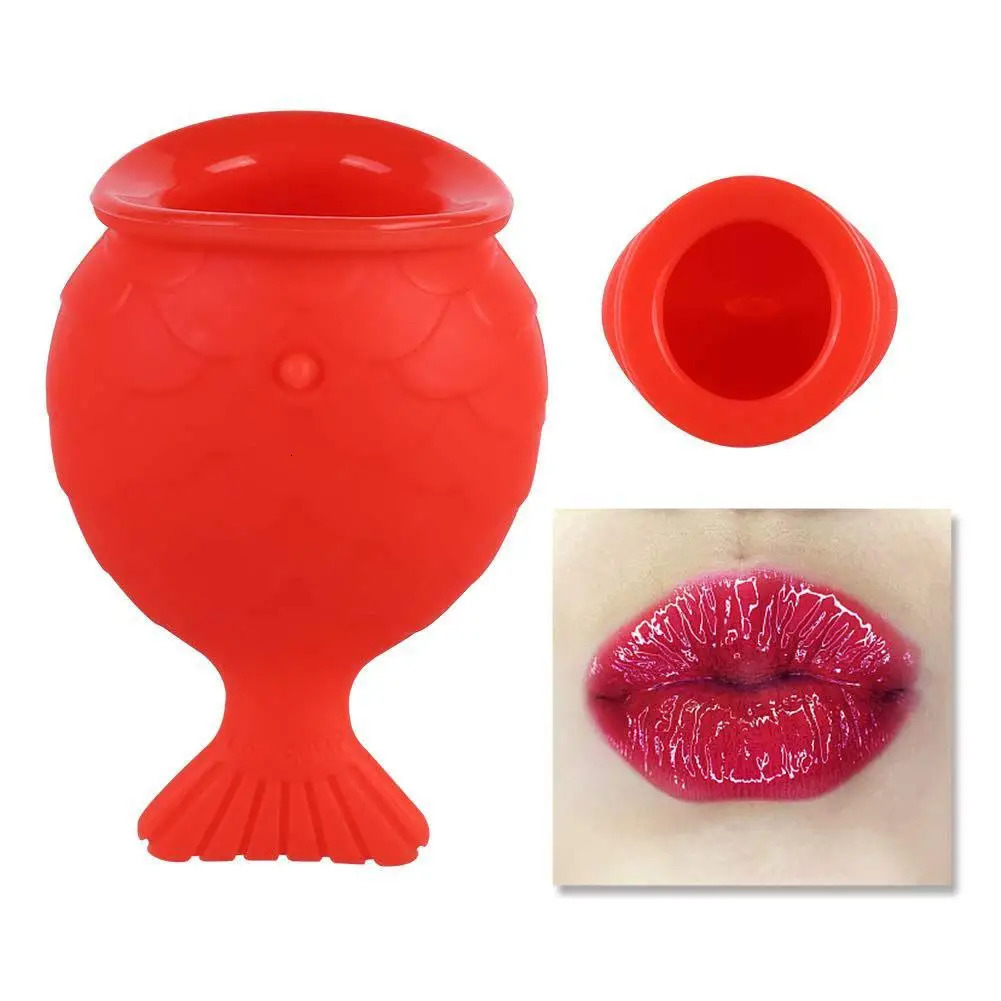 Sexy Lips Pump Soft Silicone Lip Enhancer Fish Shape Lip Lips Enhancer Mouth Lip Plump Tool Device Lip Bigger Tool 240626