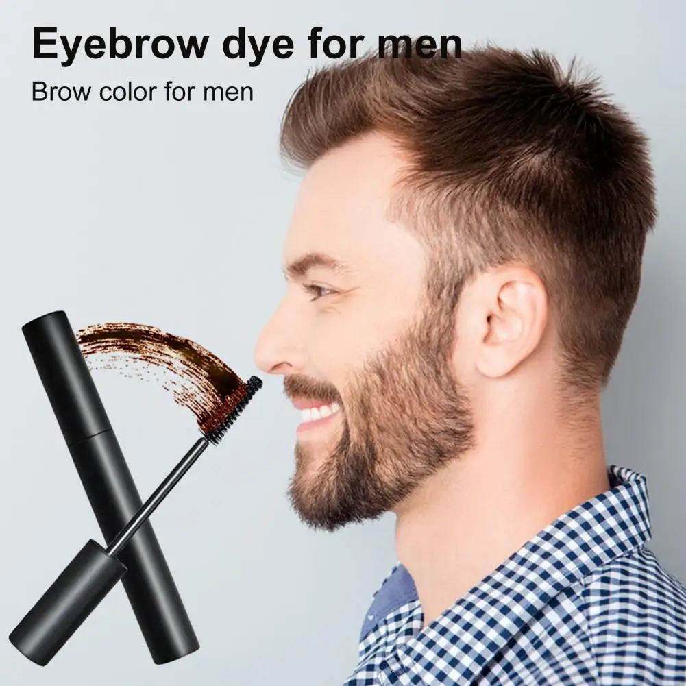 10ML Mens Eyebrow Tint Men Beard Brow Color Fuller Well-defined Look Easy Application Removal Mens Eyebrow Tint 240625