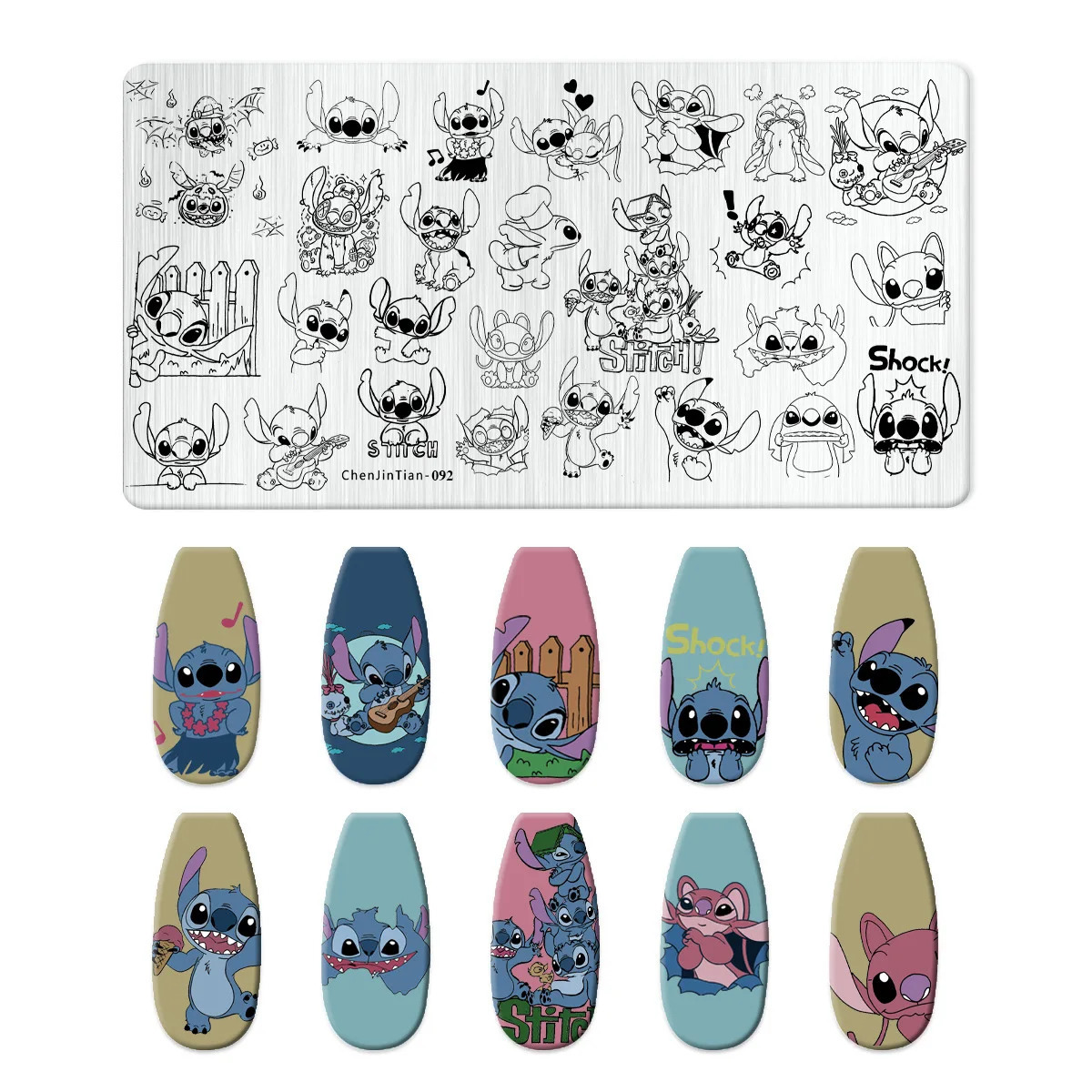 1 cute animal nail stamping board cartoon character polished nail stamping art template picture board stamping art template 240625