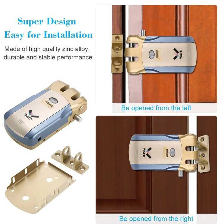 Smart Lock Wafu 018 Pro electronic door lock wireless control with remote control to open and close intelligent door lock safety doors easy to install