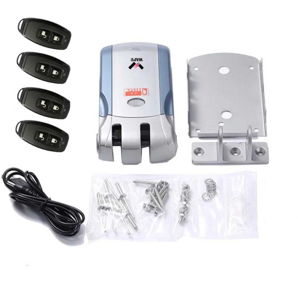 Smart Lock Wafu WF-019 wireless electric door lock intelligent keyless safety door lock with 4 remote controls easy to install