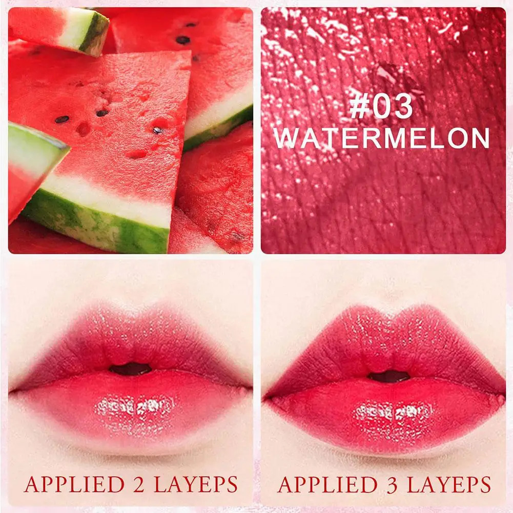 Fruit Juice Lip Tint Non-stick Cup Liquid Lipstick And Blush 3 In1 Waterproof Long Lasting Water Lip Stain Lips cheek Makeup o240626