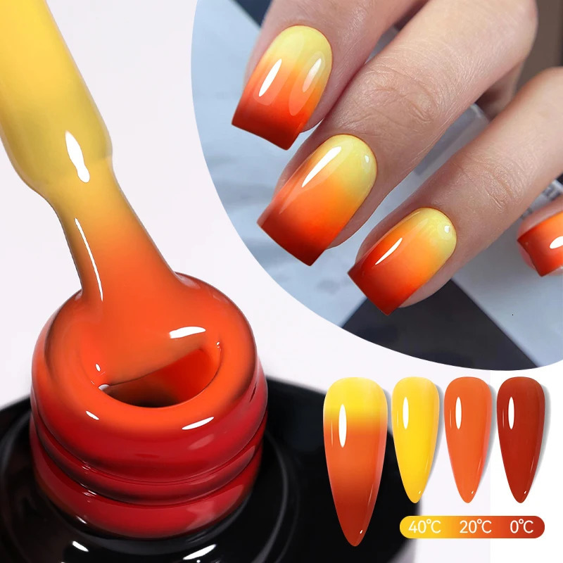 Sugar 7ml aurora rubber based gel polishing gradual color change chrome gold flash soap UV LED nail art varnish 240625
