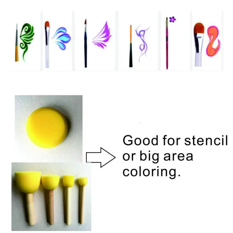 Black 30gpc Water Based Pure Black Face Body Paint Pigment in Halloween Party Fancy Dress Beauty Makeup Tool 240626