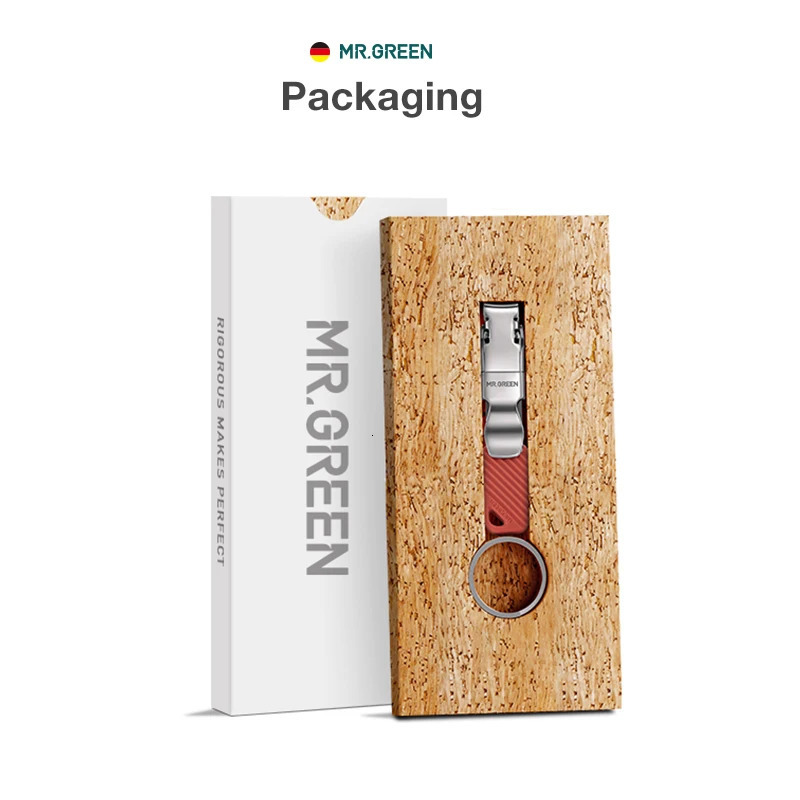 MR.GREEN Compact Nail Clippers Foldable Nail Cutters Manicure Tools Portable Fingernail Clipper With Key Chain Nail Scissors o240625