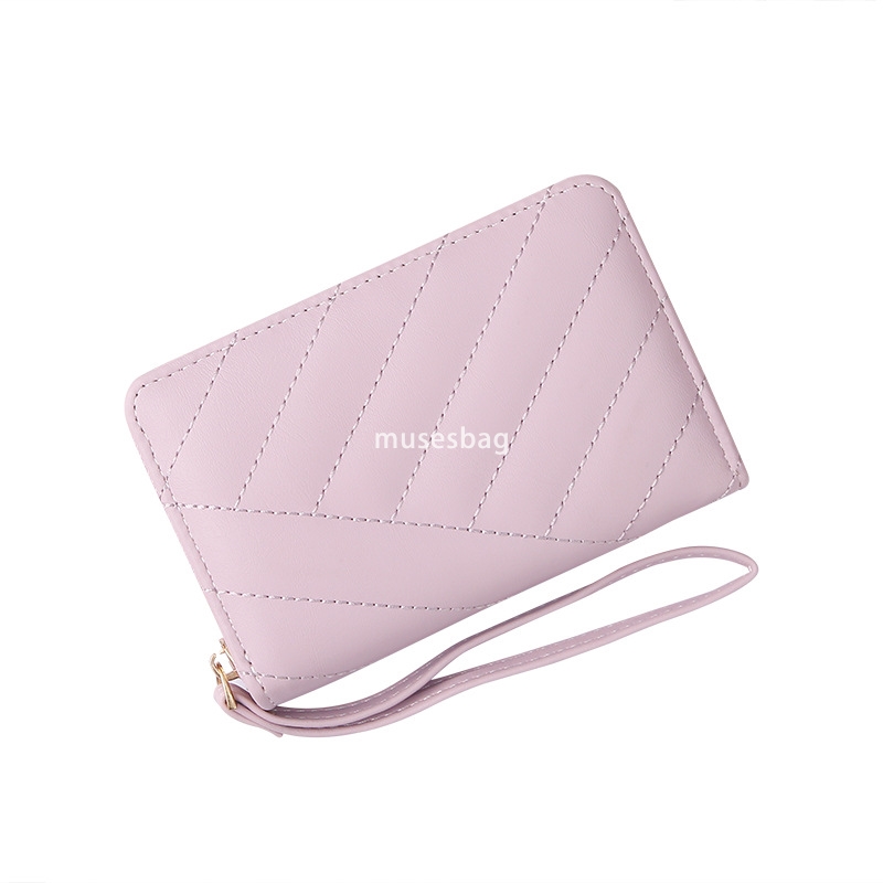Designer Ms. High Quality New Korean Edition Practical Multi functional Fashionable Middle and Short High end Zipper Classic Retro Versatile Change Ba