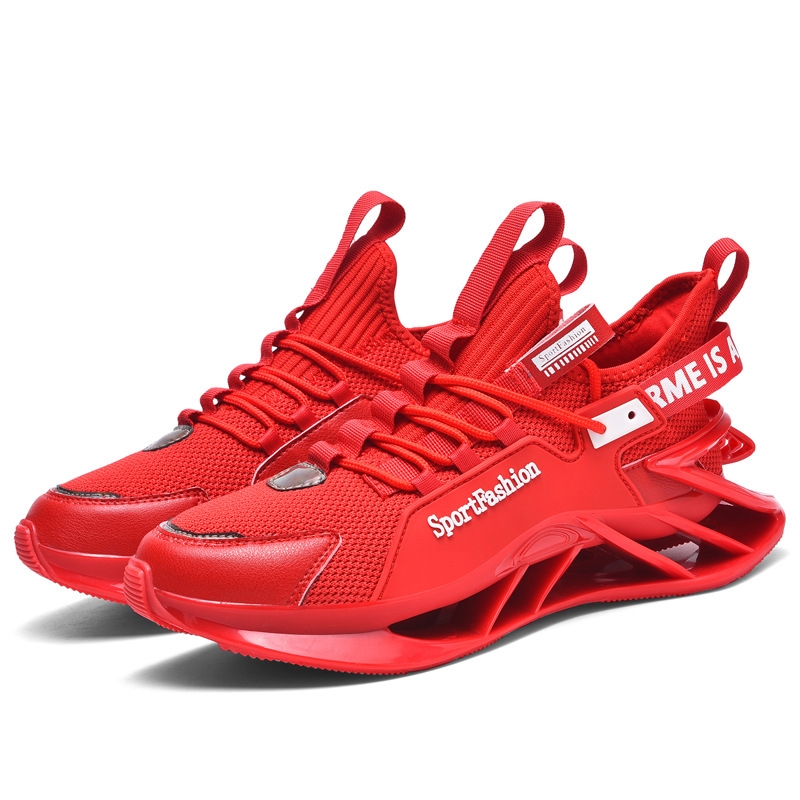 Men Athleisure Shoes Spring And Autumn Sports Leisure Increase Fashionable Shoes Running Shoes Summer Breathable Match Men'S Large Size Blade Sho