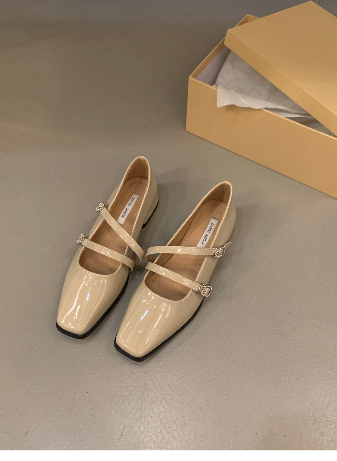Summer 2024 new versatile casual heeled sandals, open-toe strap heels, stiletto sandals khaqi