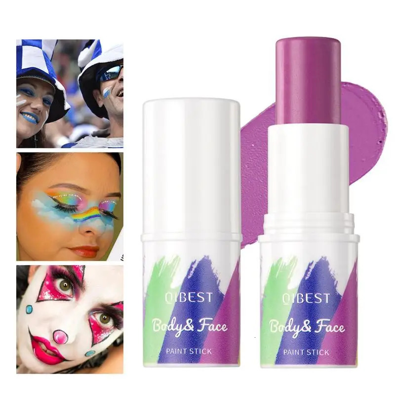 8 Colors Face Body Paint Stick Long-Lasting Waterproof Sweat-Proof Eye Stick Rainbow Face Body Paint Stick Face Makeup Cosmetics 240626