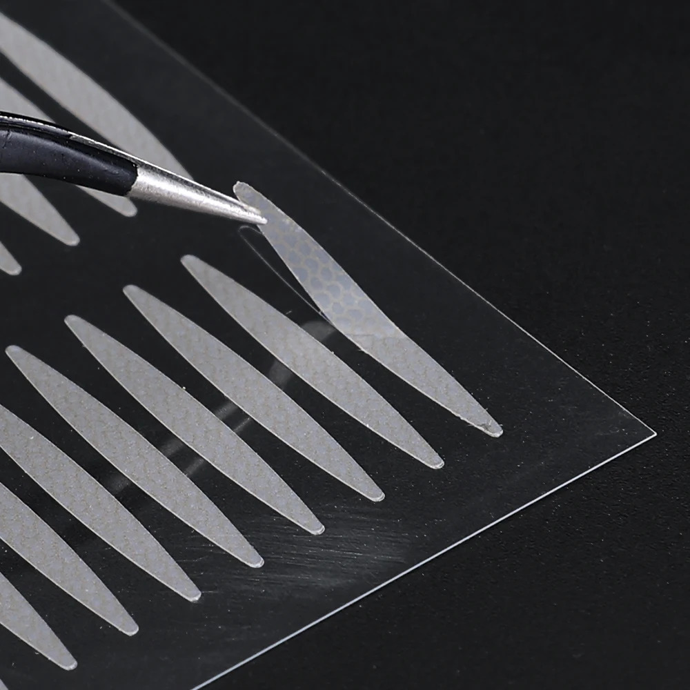 Invisible Double Eyelid Sticker Mesh Olive-shaped Eyelid Tape Self-adhesive Waterproof Anti-sweat Natural Eye Lift Tape Makeup 240626