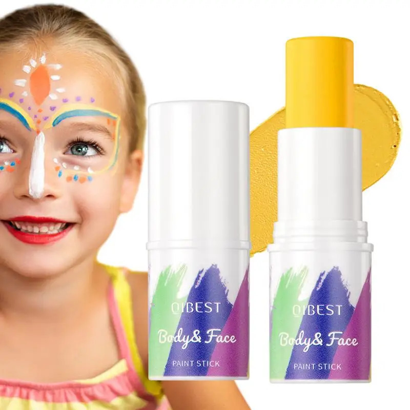 8 Colors Face Body Paint Stick Long-Lasting Waterproof Sweat-Proof Eye Stick Rainbow Face Body Paint Stick Face Makeup Cosmetics 240626