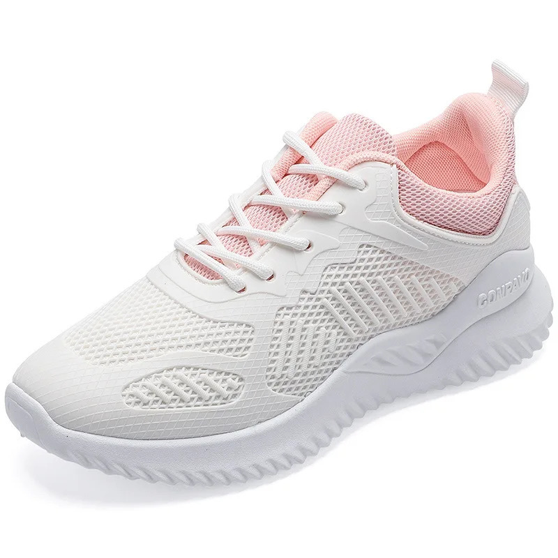 White Women Coconut Sports Spring/Summer Running Casual Mesh Sneaker Breathable Womens Shoes A005 2