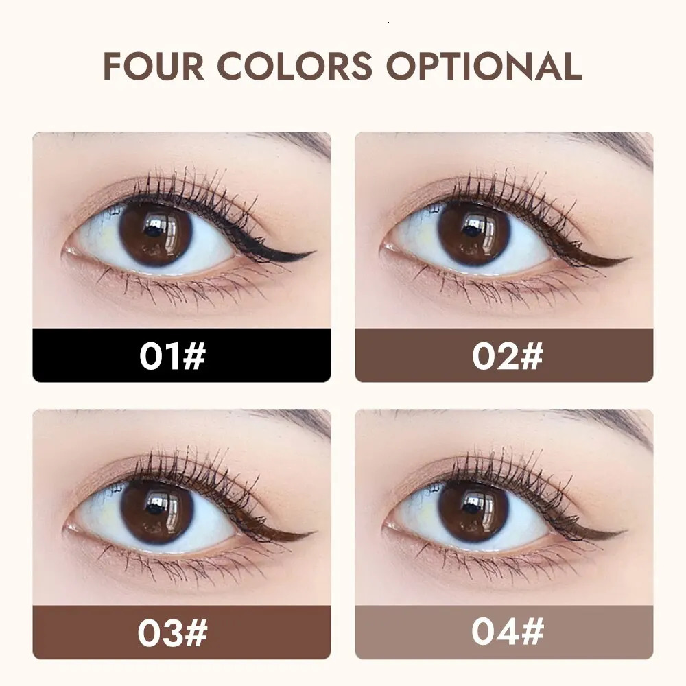 GECOMO Liquid Eyeliner 0.01mm Super Slim Waterproof Quick Dry Long Lasting Color No Smudging Eyeliner Pencil 240625