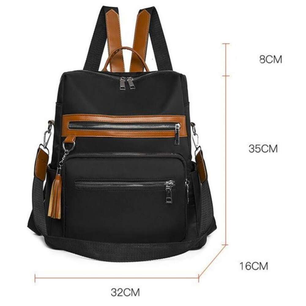 Anti-theft Vintage Casual Backpack Women Oxford Cloth Large Capacity Rucksacks Female Shoulder Bag School Bags For Teenages H6.27#36 ddmy d36e