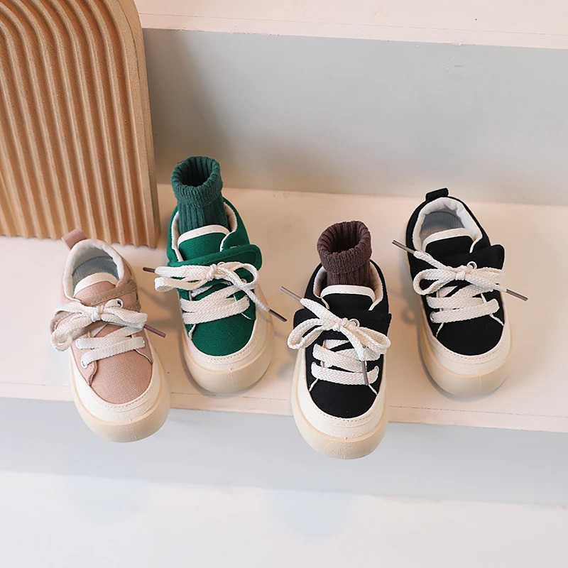 Childrens Shoes Summer New Boys Canvas Shoes Multi purpose Childrens Shoes Girls Soft Sole Casual Shoes Tie Sapatiras 240627 S251027