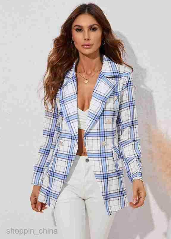 fashion Women Jackets Coats Autumn/Winter Women's Striped Button Flip Collar Small Suit Coat