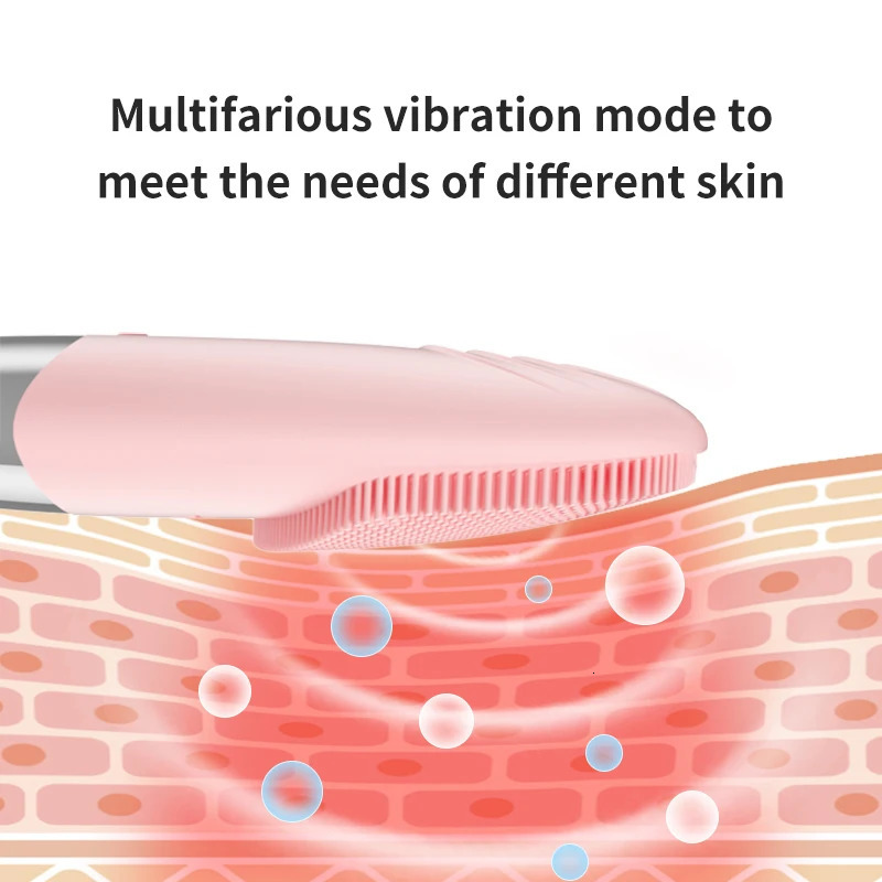 Electric Face Cleansing Brush Sonic Electric Cleanser Cleansing Brush Skin Scrubber Skin Massager Skin Care Tools 240626