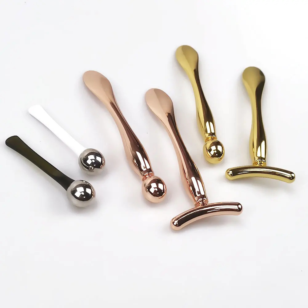 2-in-1 massage stick eye cream application for anti dark circle mixed Spatulas spoon mini spoon 240713