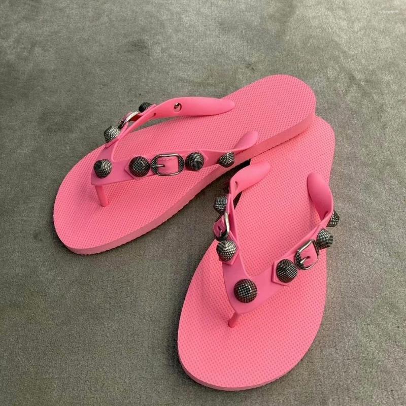 Sandals 2024 Summer Flat Ins Flip-ps Non-slip Breathable Beach Clip Feet Lovers A Generation Of Hair