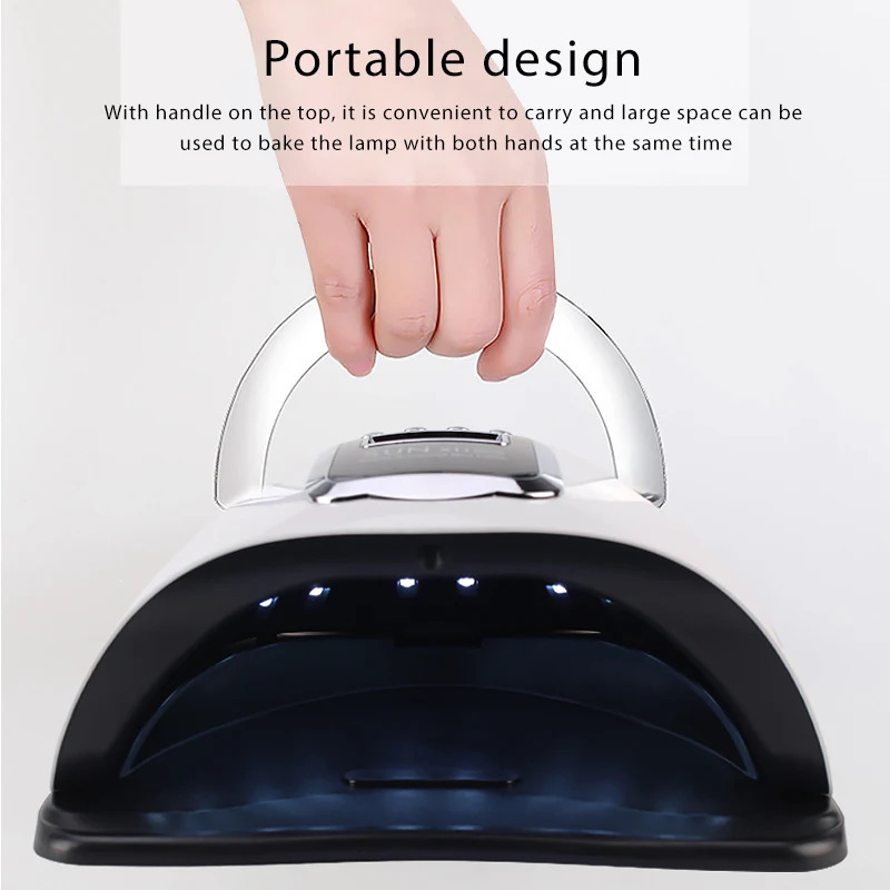 UV LED Nail Lamp Nail Dryer 57 LEDs Lamp Quick Drying Nail Gel Polish Manicure Pedicure Professional Nail Salon Lamp Dryer 240626