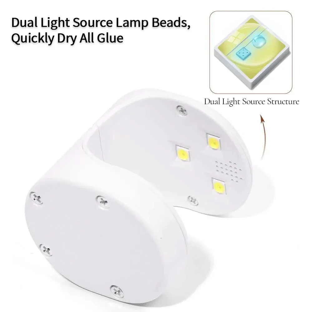 Mini Nail Dryer UV Lamp Manicure Machine Single Finger Nails Art Tool Gel Polish 16W Nail Dryer LED Lamp Manicure Tools With USB 240626