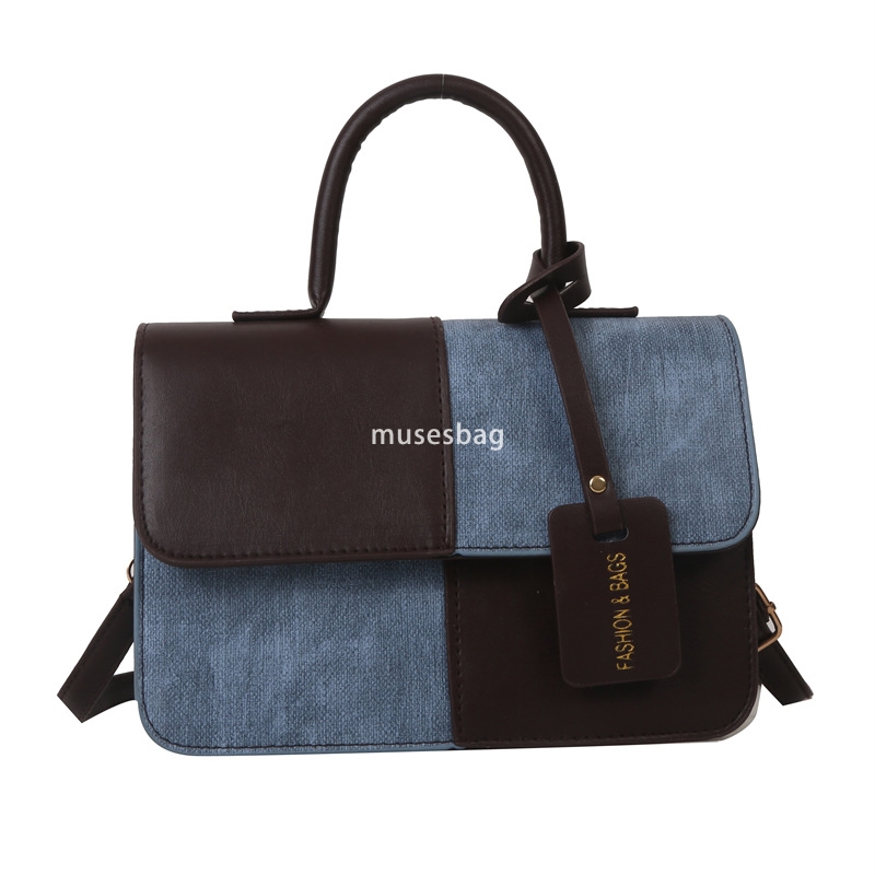 This year's popular fashion splicing texture handbags summer commuting western-style one shoulder crossbody bags small square bags trend