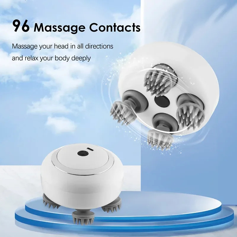 Multi Claw Head Massager Electric Relaxation Shoulder Leg Arm Neck Deep Tissue Head Scalp Kneading Vibrator 240626
