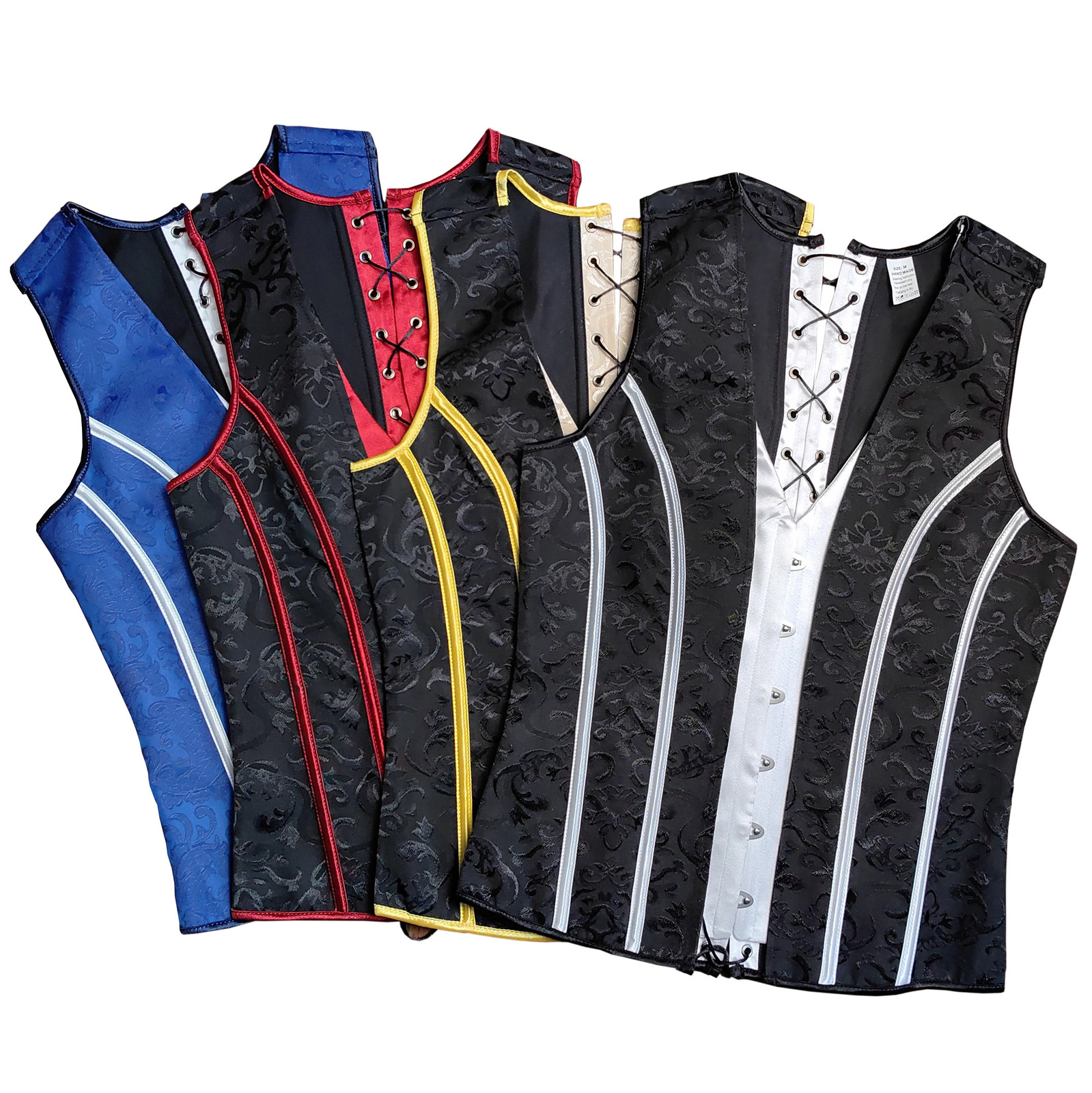 Mens Corset Tight Tops Male Corset Vest Flat Abdominal Fat Waist Girdle Push Up Body Shaper With Bones Tank Tops Costume 240618