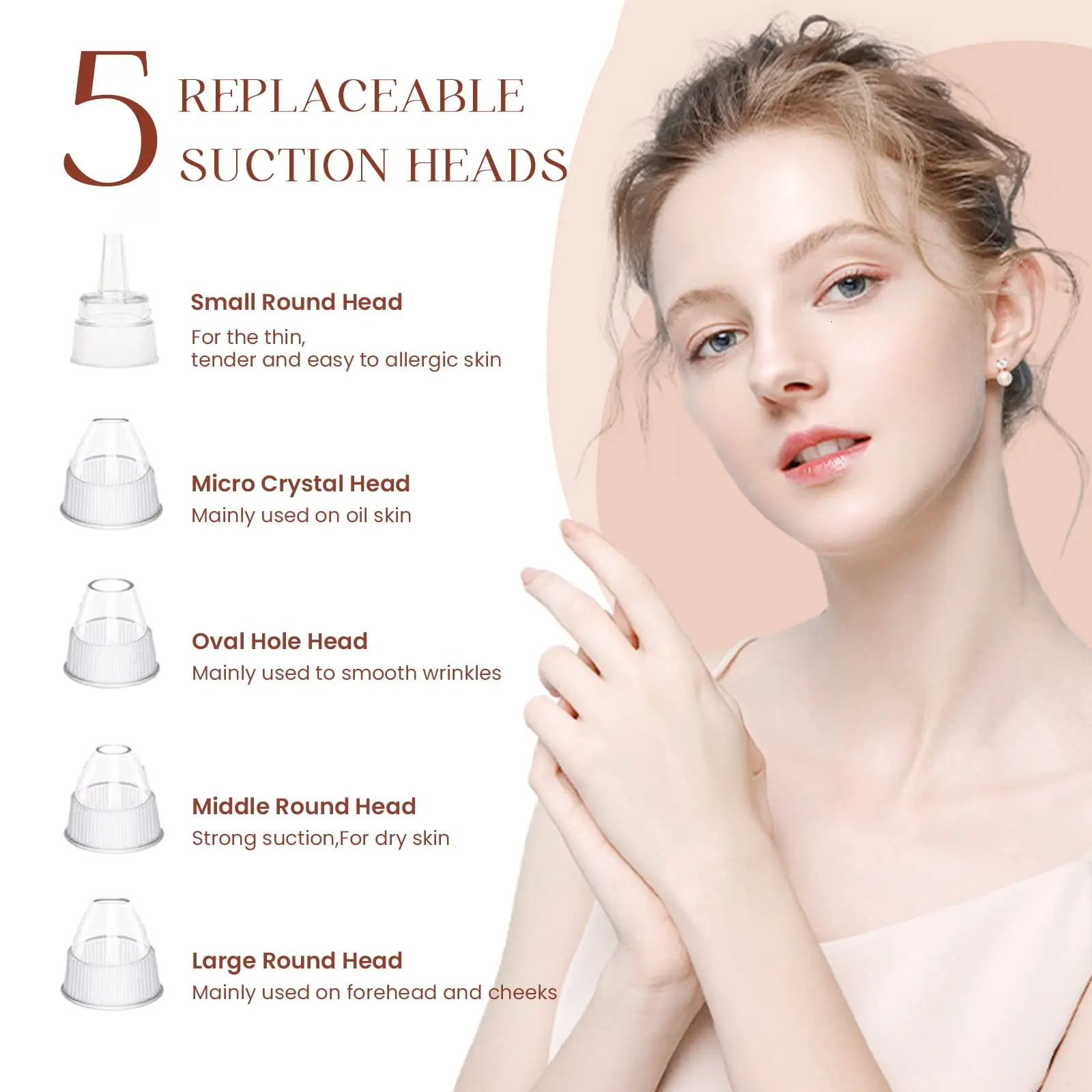 Electric Blackhead r Vacuum Cleaner Black Spots Removal Deep Cleansing Pore Cleaner Machine Face Skin Care Tools 240626