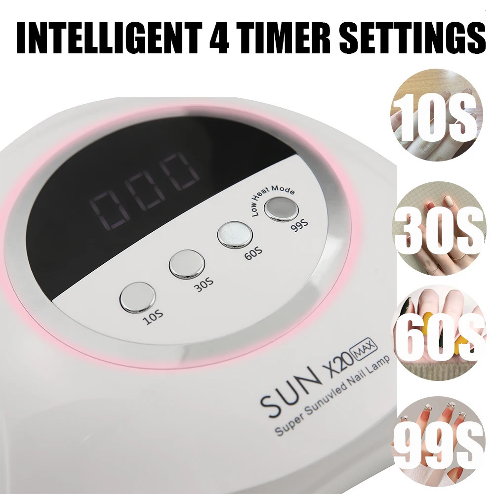 320W 72Beads LED/UV Lights Drying Lamp For Curing Gel LED Nail Po Machine Professional Manicure Tool Salon Equipment 240626