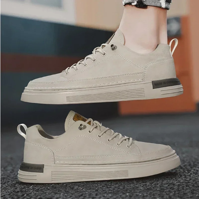 Mens Loafers Shoes Classic Mens Sneakers Platform Slip on Casual Shoes for Men Leather Sneakers Comfort Flat Shoes Male 240626