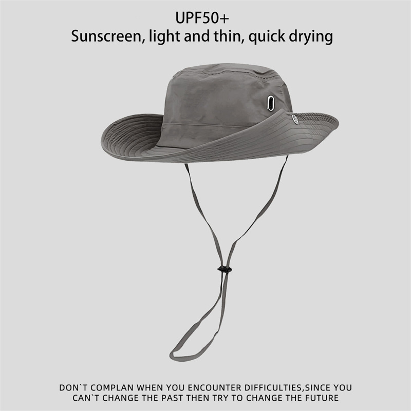 Outdoor quick drying sunscreen fisherman hat men's and women's basin hat casual breathable sunshade hat