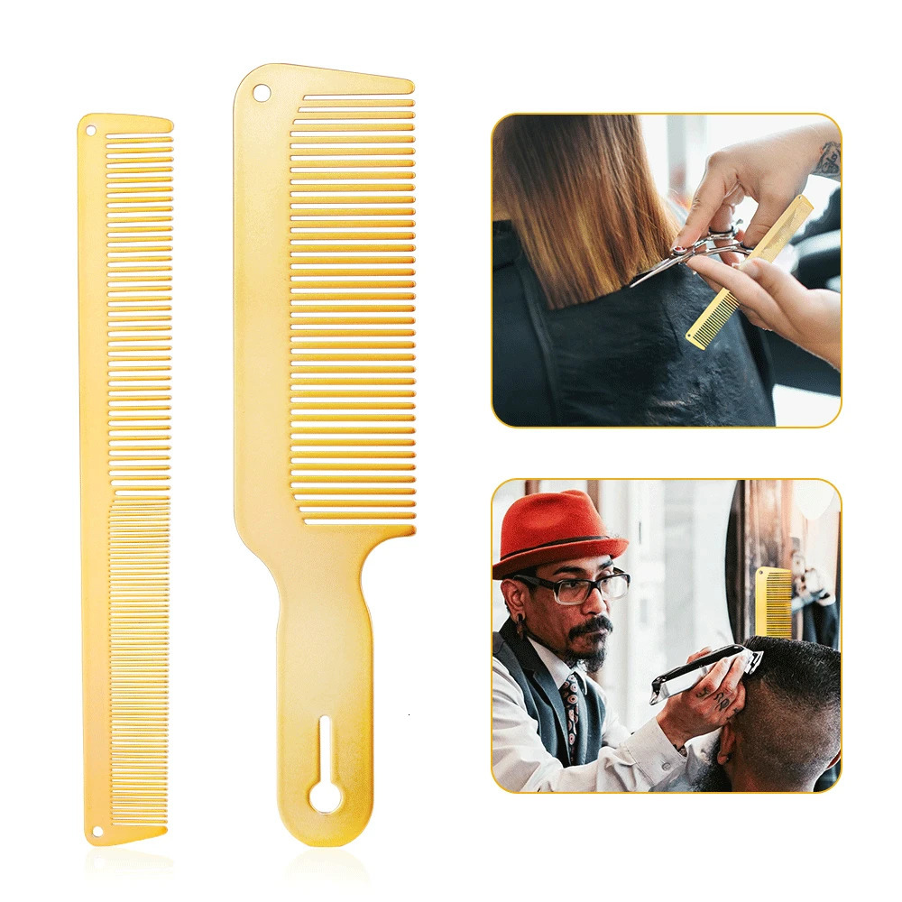 Metal Aluminum Hair Comb Hairdressing Accessories Barber Tools Aluminum Gold Durable Haircut Comb Salon Hair Styling Tools 240627