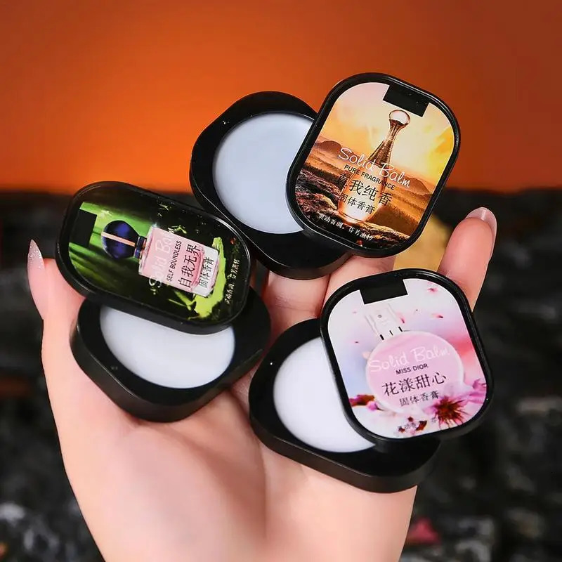 Long Lasting Solid Perfumes Set Fragrance For Women Men Balm Fresh Portable Natural Body Antiperspirants Solid Balm 240626