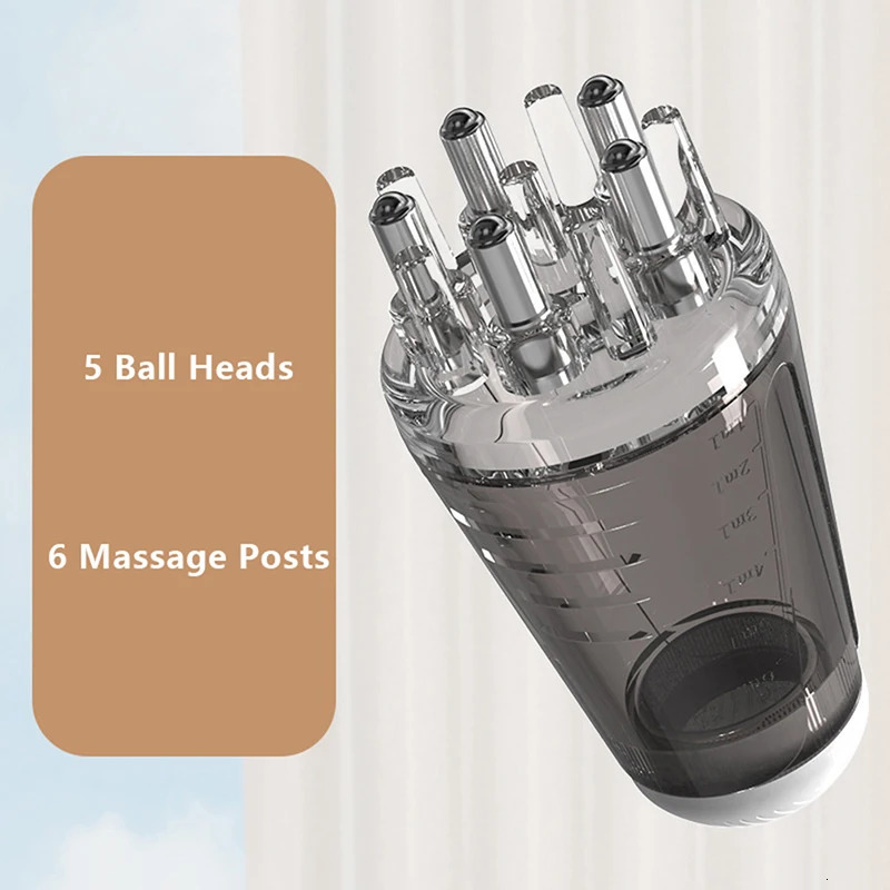 6ml Scalp Applicator Mini Head Massager Roller Ball Brush Essential Oil Medicine Liquid Applicator Massage Comb 240626