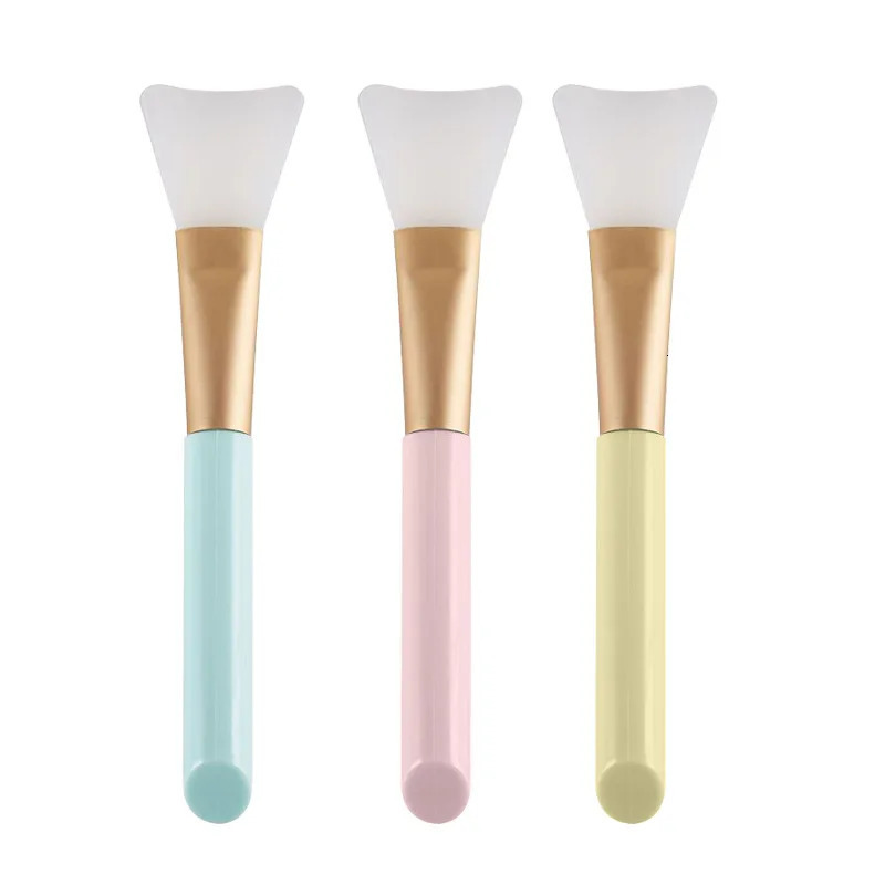 Silicone Mask Brush Face Skin Care Tool Soft-headed DIY Mud Film Adjusting Brush Inclined Tail Apply Face Beauty Tools 240626