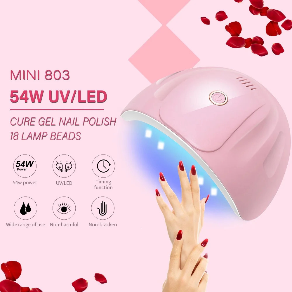 USB 18 UV Lights Drying Lamp For Curing Gel LED Nail Po Machine Professional Manicure Tool Salon Equipment 240626