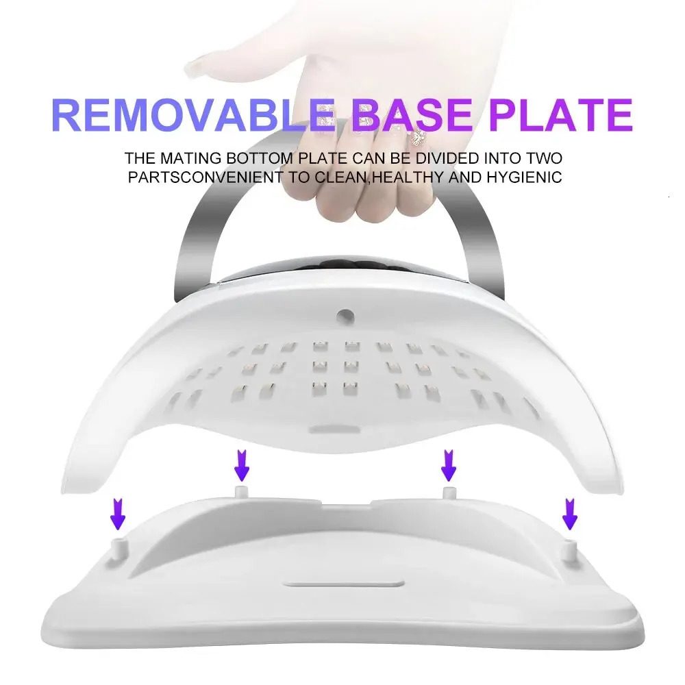 X17 MAX UV LED Nail Lamp For Drying Gel Nail Polish Professional 72 LEDS Nail Dryer Light With Touch Screen Timer Auto Sensor 240626