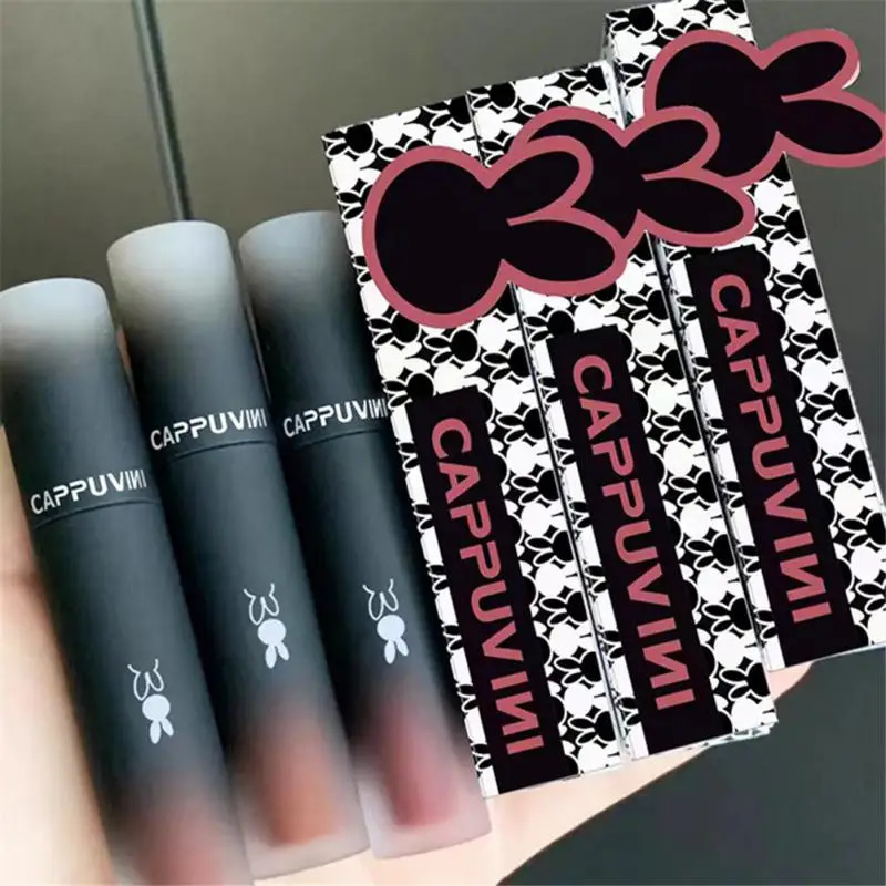 Velvet Matte Lip Mud Liquid Lipstick Waterproof Nude Lip Gloss Long Lasting Non-stick Cup Sexy Women Lip Glaze Cosmetic 240626