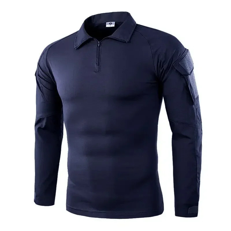 Mens Outdoor Tactical Hiking TShirtsHunting Camouflage Long Sleeve Hunting Climbing ShirtMale Breathable Sport Clothes 240620