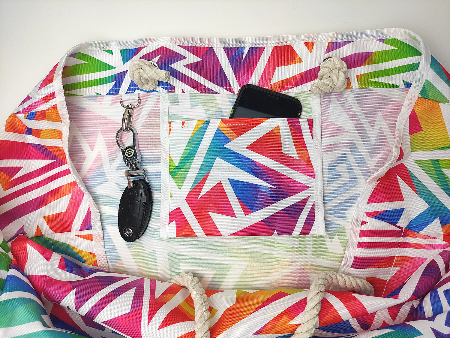 Oxford Cloth Open Pocket Summer Large Capacity Beach Bag Blue and White Striped Handbag H6.27#23 ddmy a028