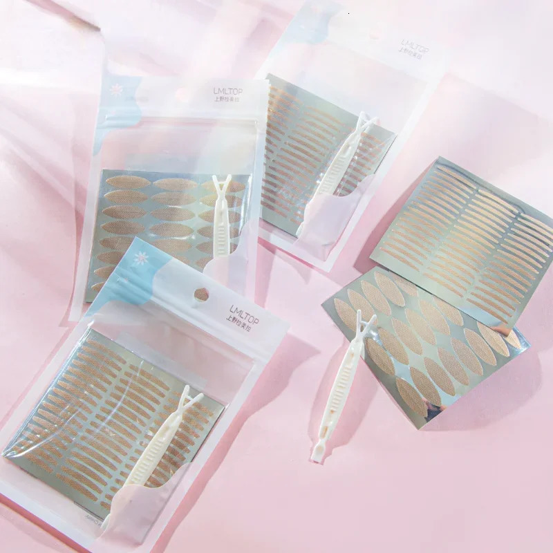 Invisible Double Eyelid Tapes Self-Adhesive Gauze Cosmetic Make Up SlimWide Waterproof Fiber Stickers for Eyelid Sets Wholesale 240626