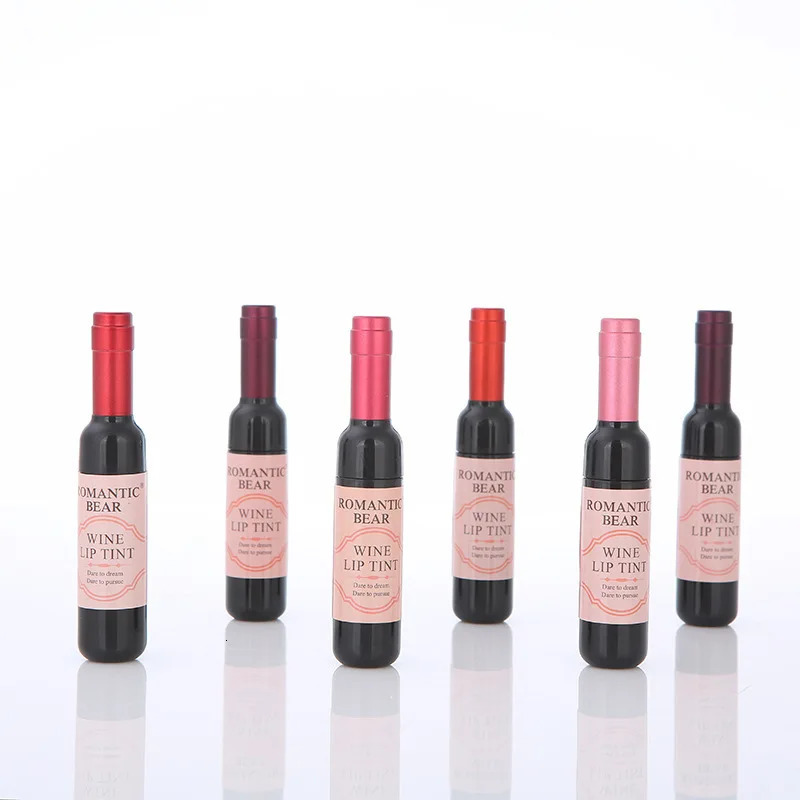 24Pcs Wine Lip Tint 6 colors Waterproof Wine Lip Stain Long Lasting Matte Liquid Wine Bottle Lipstick Lip Gloss for Women Makeup 240621 - view 3