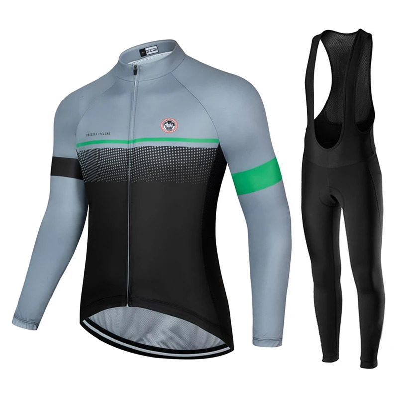 Spring Cycling Clothing Men Long Sleeve Outdoor Set Ropa Ciclismo Autumn Jersey MTB Bicycle Clothes Breathable 240620