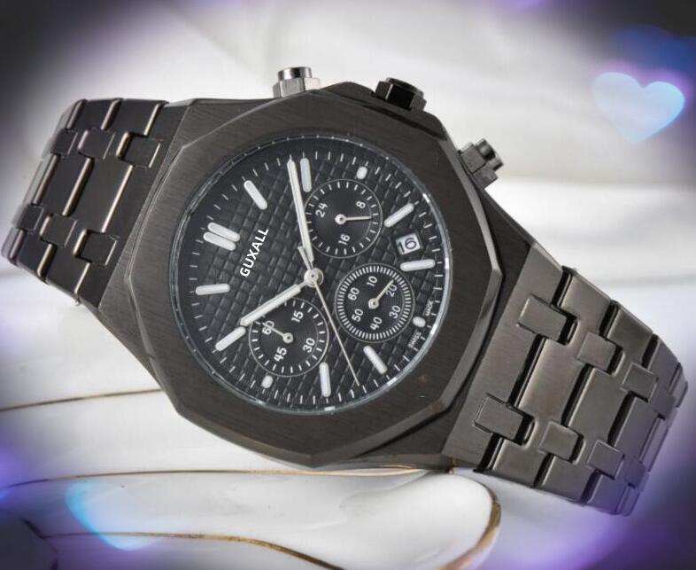 Well-known Brand Automatic Date Men Watches Luxury Fashion Stainless Steel Band Quartz Movement Clock Rose Gold Silver Black switzerland not mechanical watch gifts