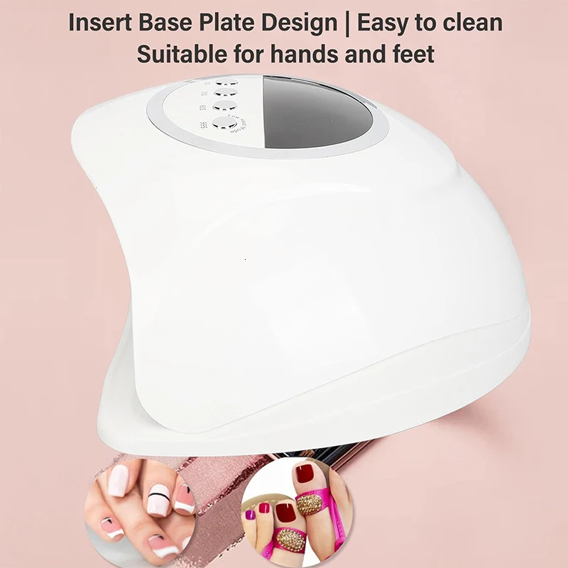 320W Nail Dryer Machine 72 LED/UV Beads Professional Fast Drying Red Light Nail Lamp Manicure Tool Salon Equipment 240626