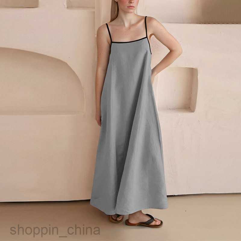 Basic Casual Dresses Women Summer New Sexy Spicy Girl Backless Sleeveless Women's Fashion Simple Loose Suspended Dress